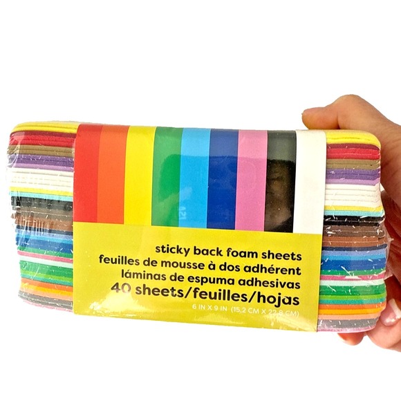 Lot of 4 POP! Sticky Back Foam Sheets 40ct Each | Self Adhesive Craft Foam | NEW - Picture 4 of 5